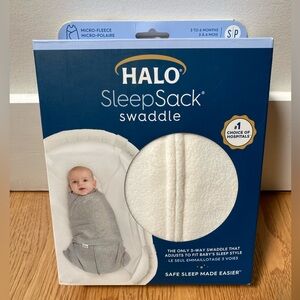 Halo Sleepsack Swaddle Micro Fleece 3-6mo NWT